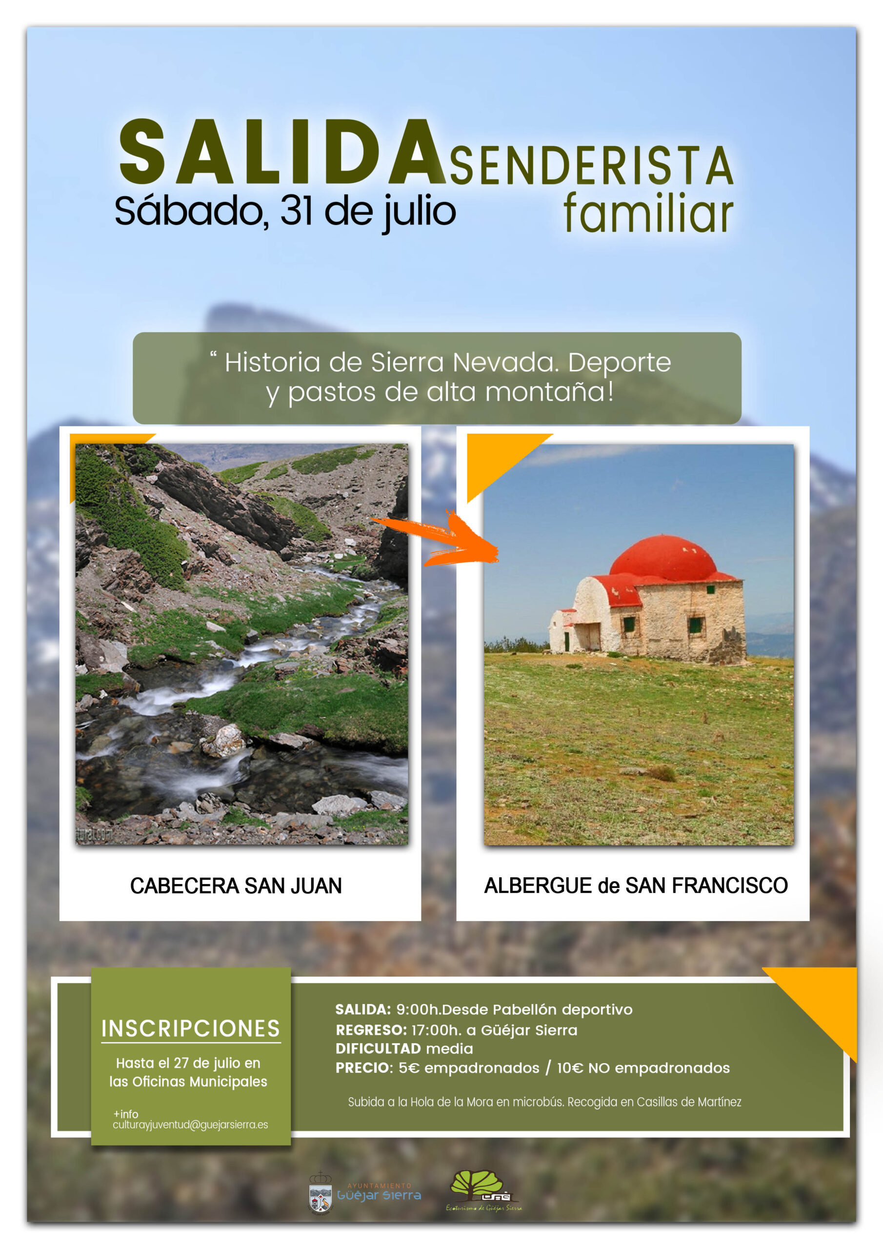 SALIDAS SENDERISTAS FAMILIARES: Historia de Sierra Nevada. Deporte y pastos de alta montaña