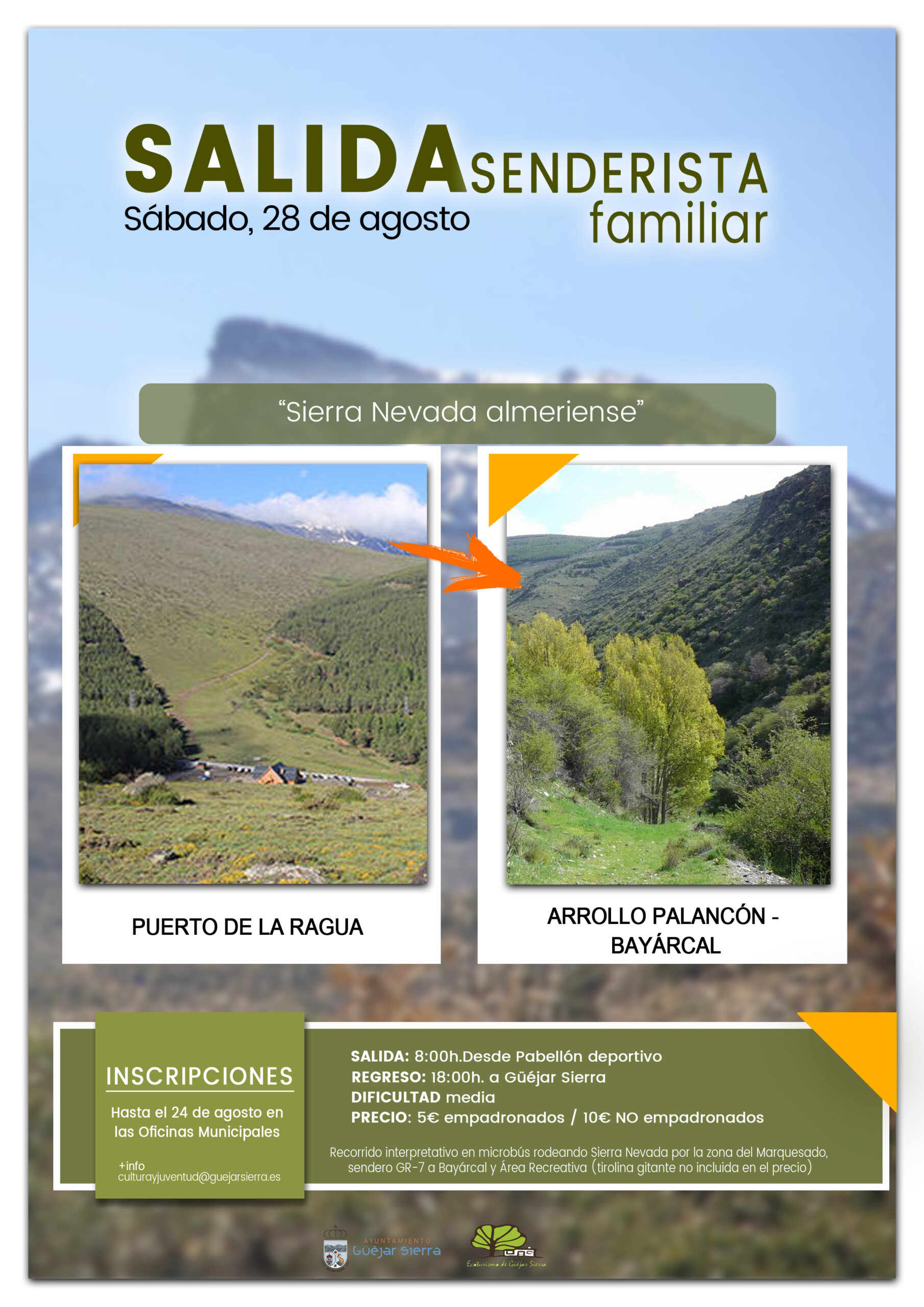 SALIDAS SENDERISTAS FAMILIARES. Sierra Nevada almeriense