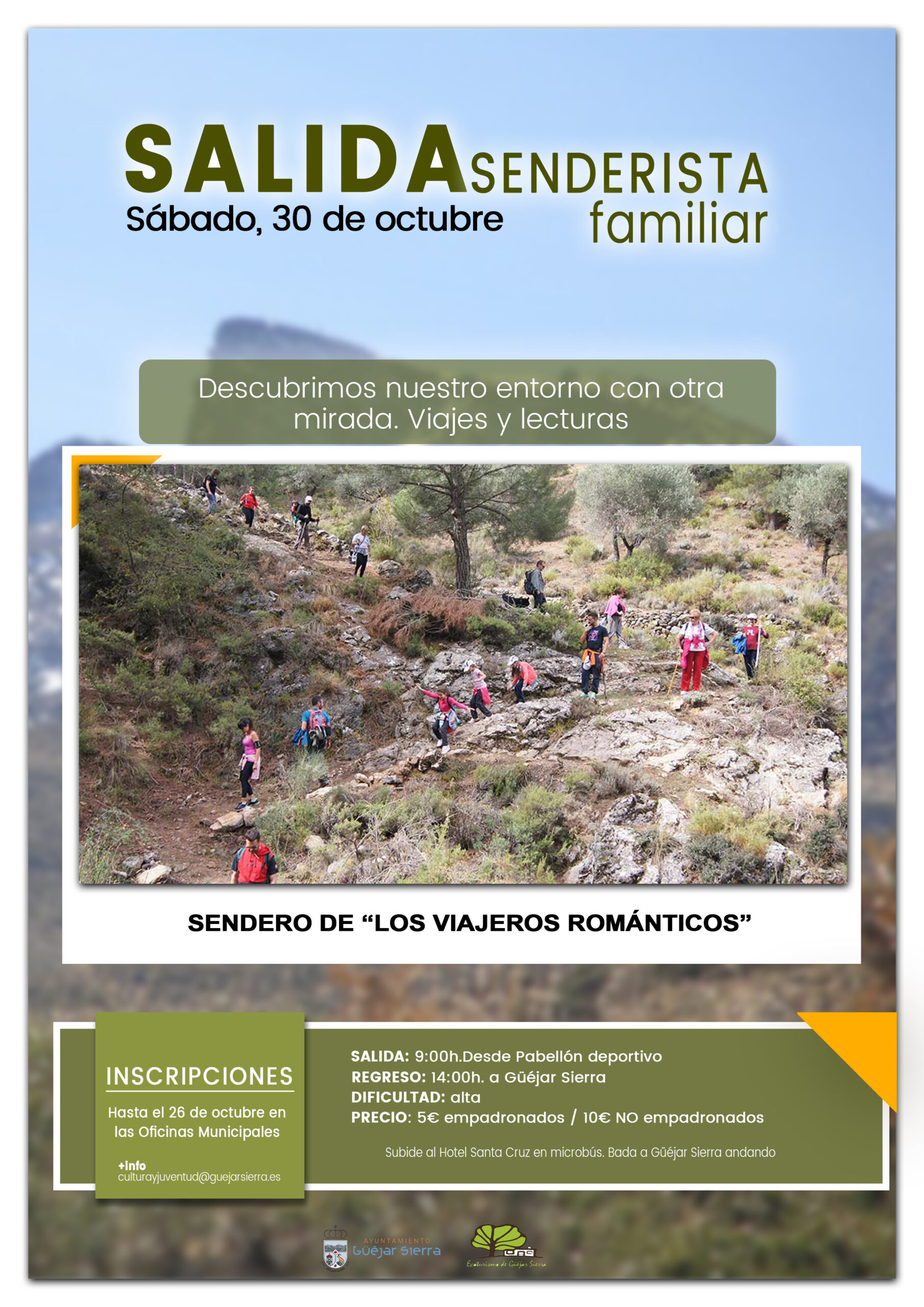 SALIDAS SENDERISTAS FAMILIARES – Descubrimos nuestro entorno con otra mirada. Viajes y lecturas