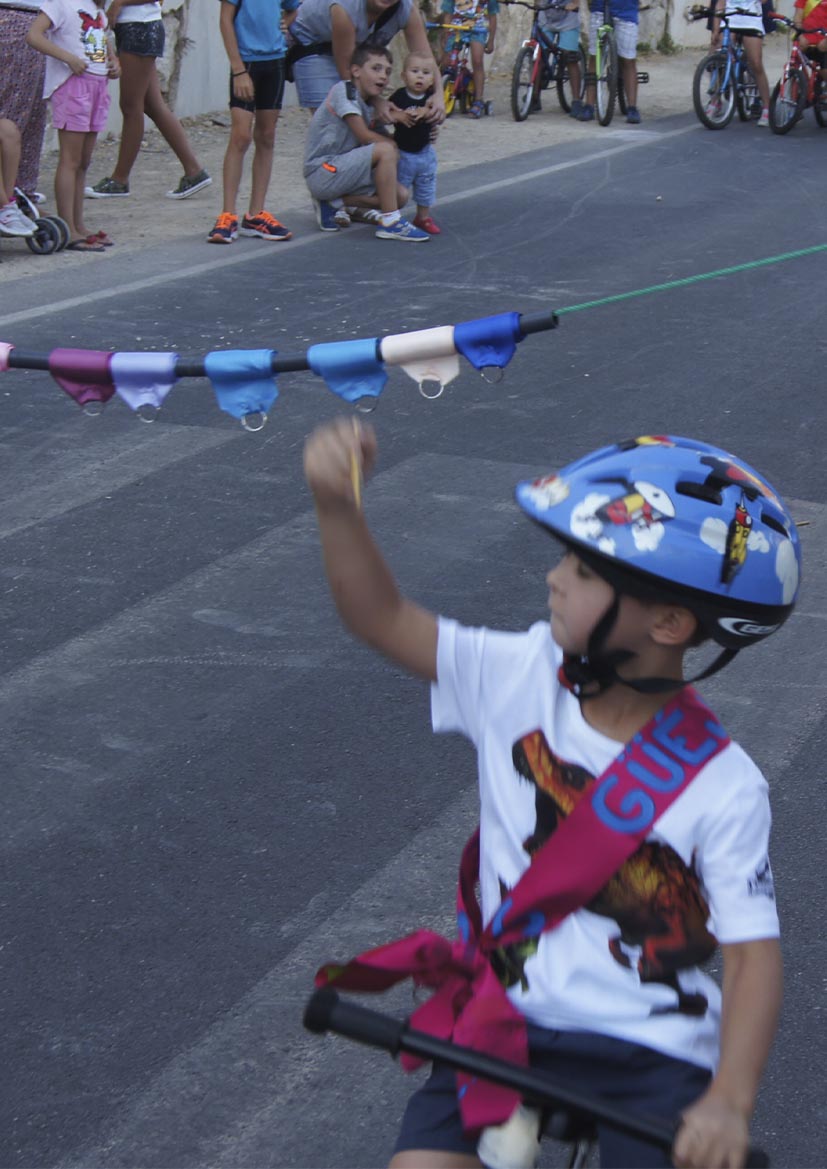 FIESTAS PATRONALES 2021- Carreras de cintas en bicicleta o patines (menores 7 años)