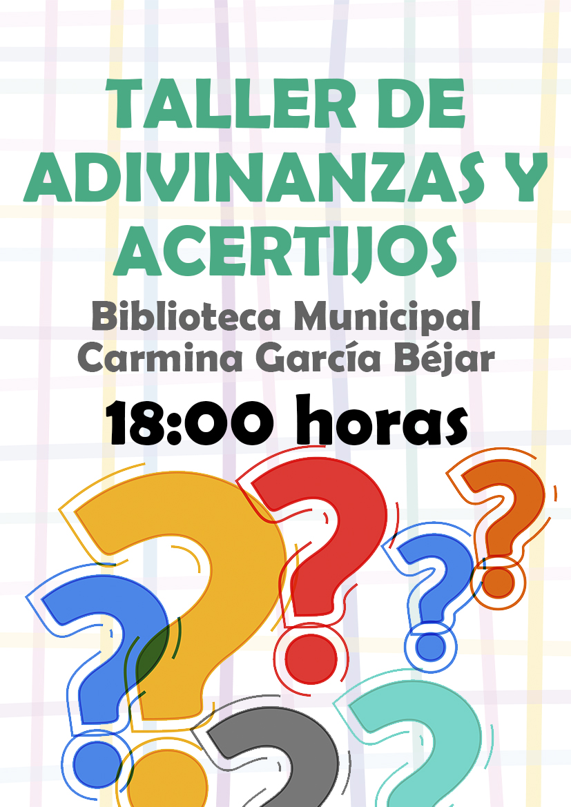 BIBLIOTECA – Taller de adivinanzas y acertijos