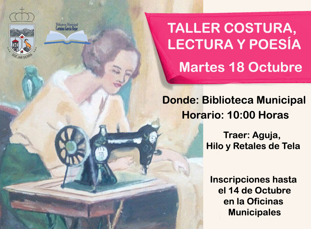 TALLER COSTURA, LECTURA Y POESÍA