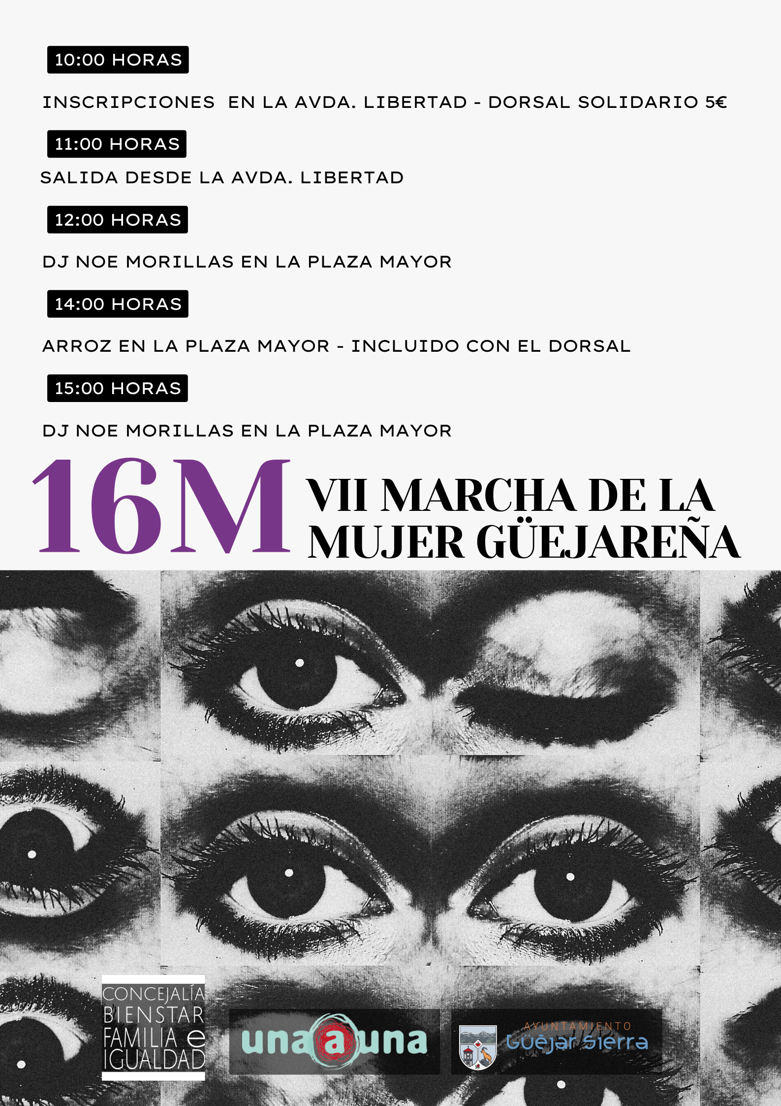 Itinerario de la Marcha de la mujer por el día internacional de la mujer