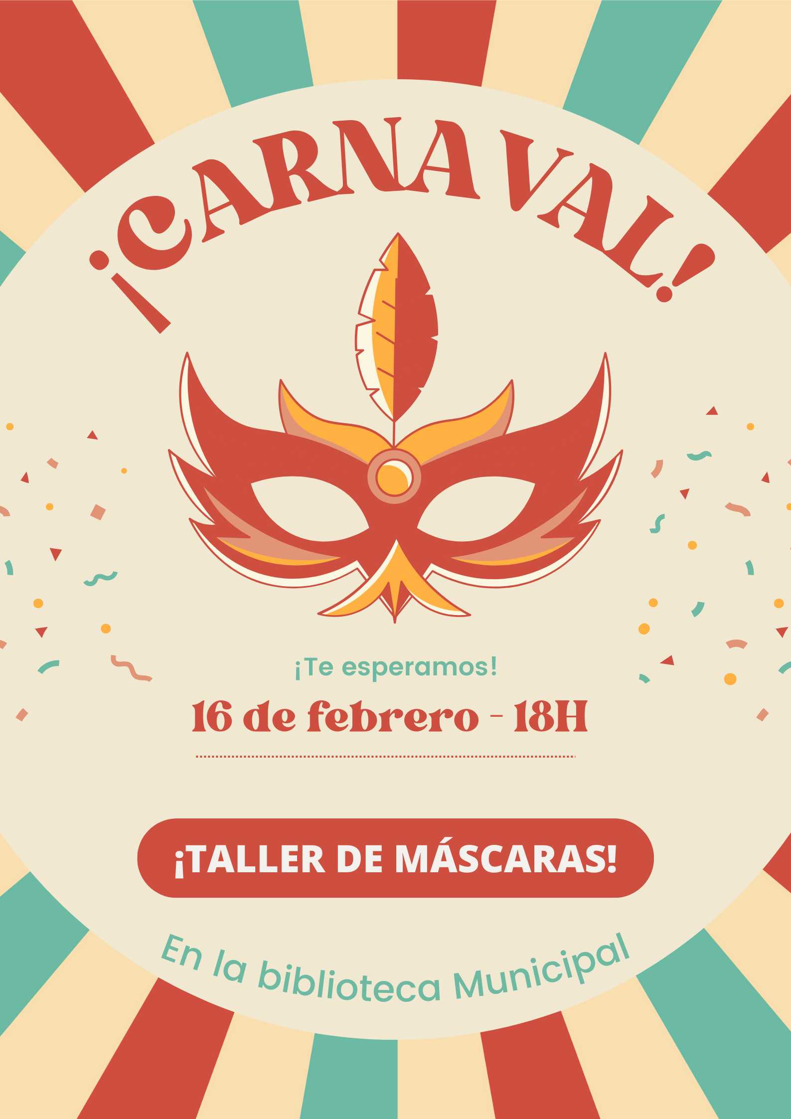 <strong>Y remueve y remueve, que esto NO se ha acabado: Taller de Máscaras de Carnaval 2024</strong>