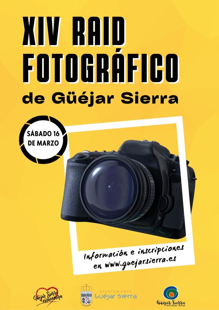 <strong>Ya es posible apuntarse a la XIV edición del Raid Fotográfico de Güéjar Sierra, que se celebrará el próximo sábado 16 de marzo con Güéjar como fuente de inspiración</strong>